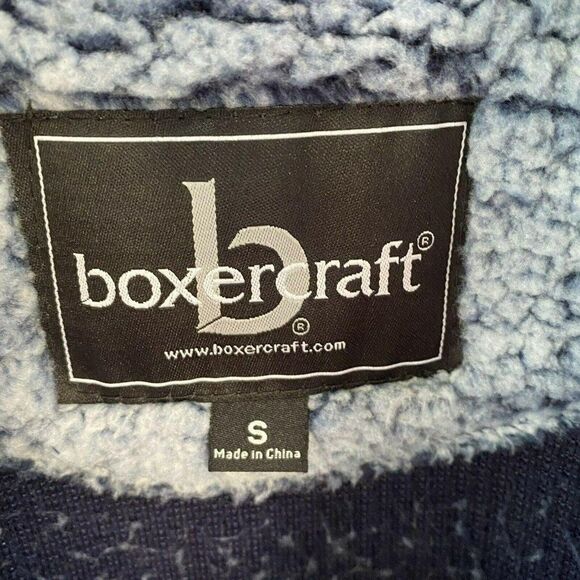Boxercraft Womens Blue Sherpa 1/4 Zip Size Small - Picture 3 of 4